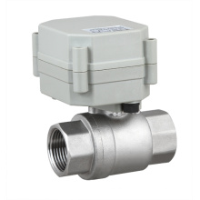NSF 2 Way Electric Motorized Stainless Steel Water Ball Valve Motor Flow Valve (T20-S2-A)
